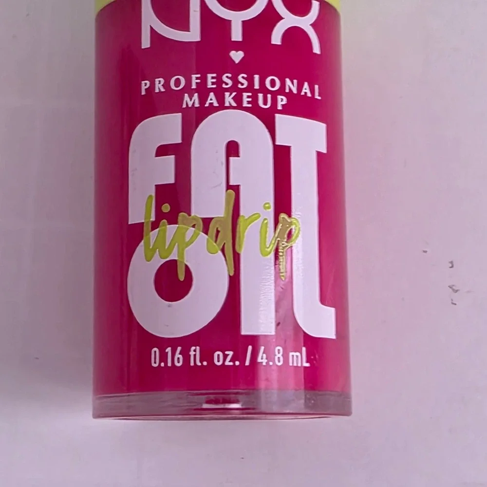 New NYX Professional Makeup Fat Oil Lip Drip Missed Call FOLD02 Pink 0.16oz